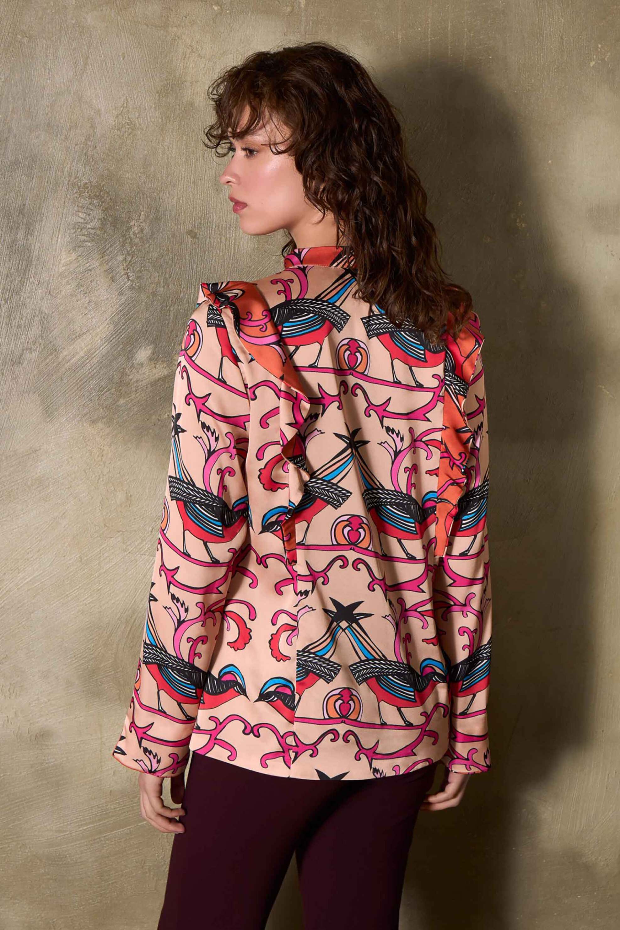 THE ARTIANS The Artians γυναικεία μπλούζα με all-over print Relaxed Fit "Inner Form" - BLAS7 Πολύχρωμο - 2
