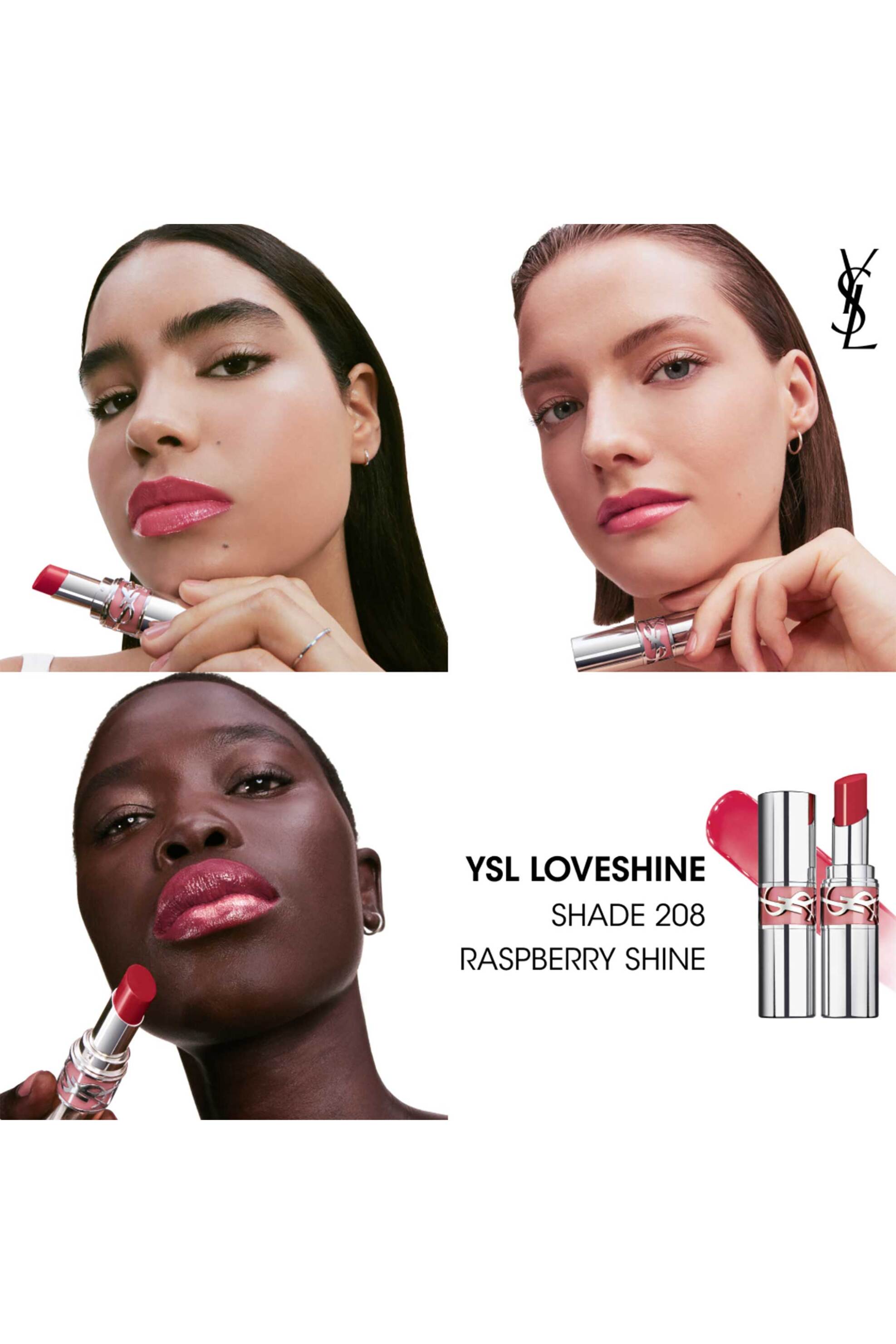 Yves Saint Laurent Loveshine Wet Shine Lipstick - Κραγιόν υδάτινης λάμψης 3,2 gr - 3614274132649 208 Raspberry Shine φωτογραφία