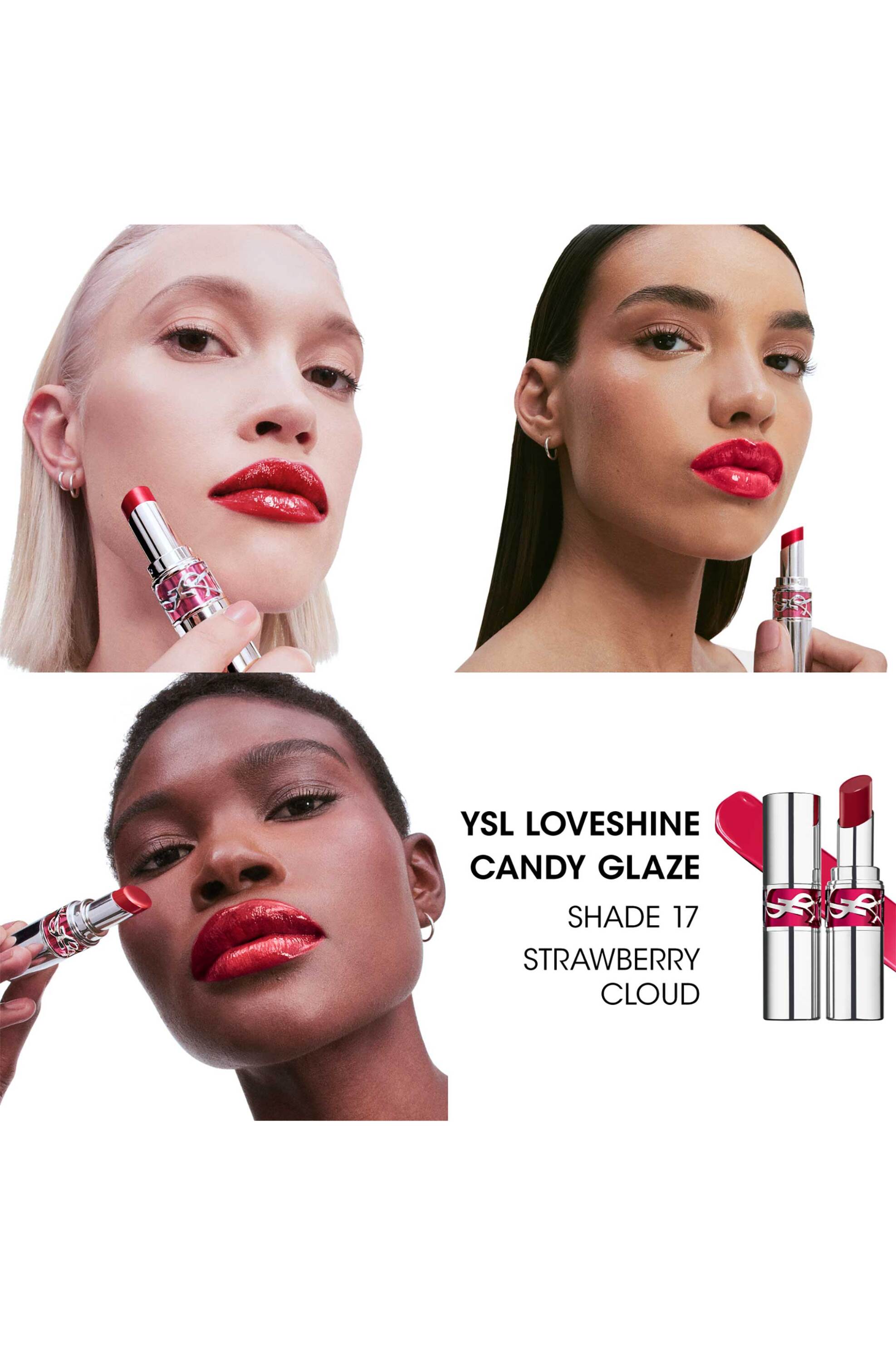 Yves Saint Laurent Loveshine Candy Glaze - Lip Gloss σε Στικ 3 2 Gr 4935421761758 Strawberry Cloud