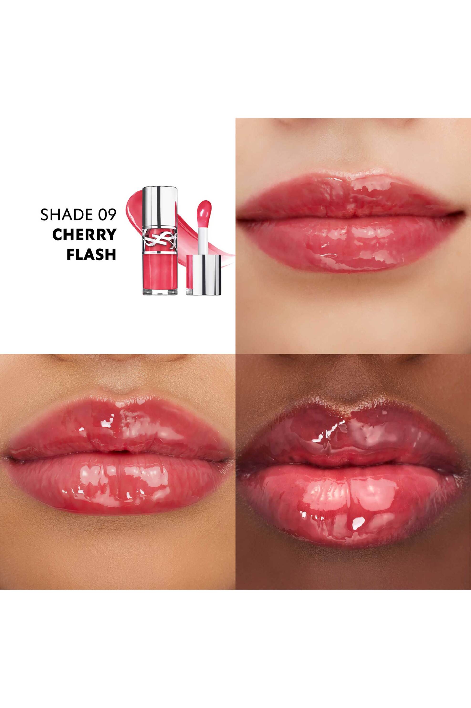 Yves Saint Laurent Loveshine Plumping Lip Oil Gloss 6 ml - 4936968874536 9 Cherry Flash φωτογραφία