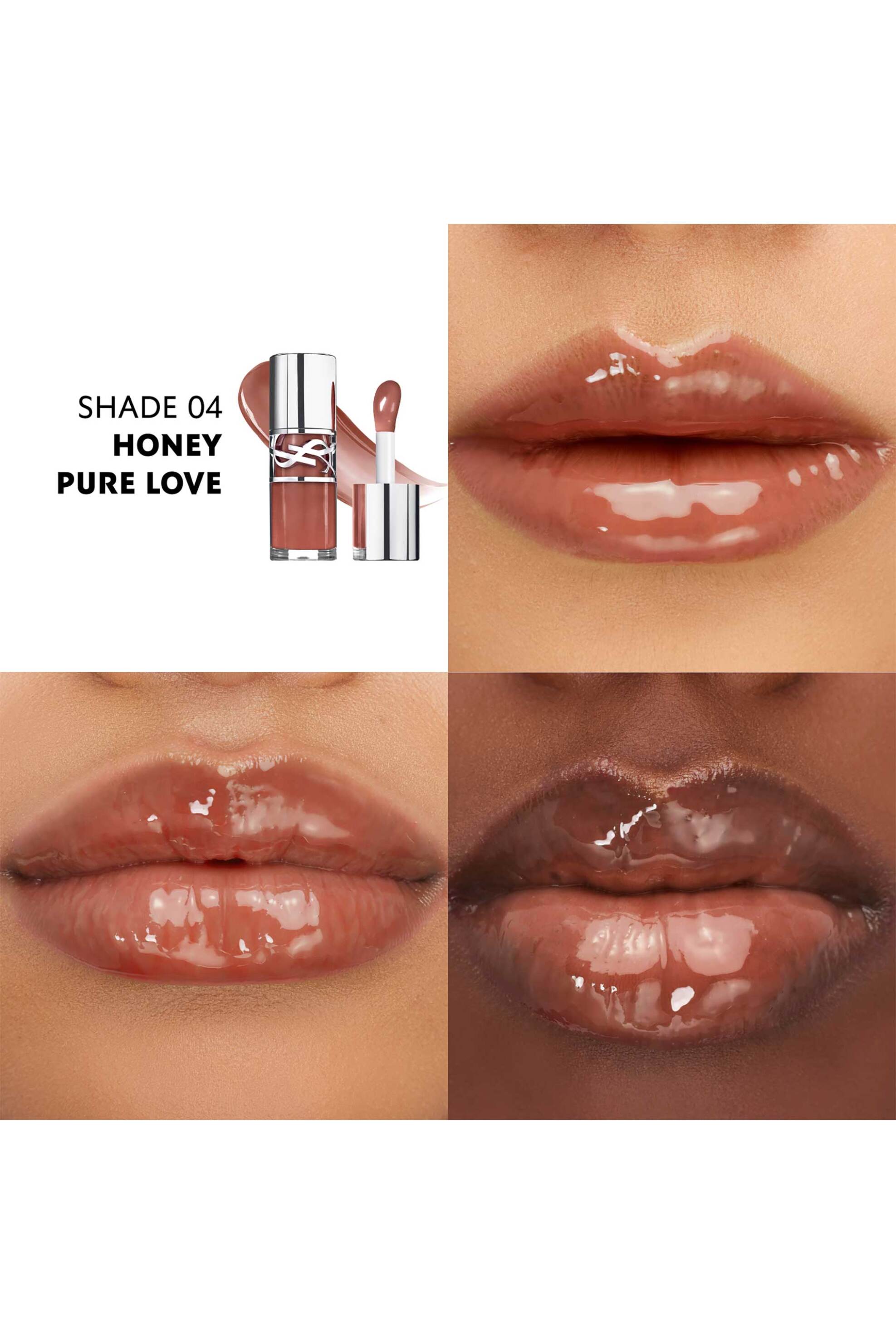 Yves Saint Laurent Loveshine Plumping Lip Oil Gloss 6 ml - 4936968874536 4 Honey Pure Love φωτογραφία