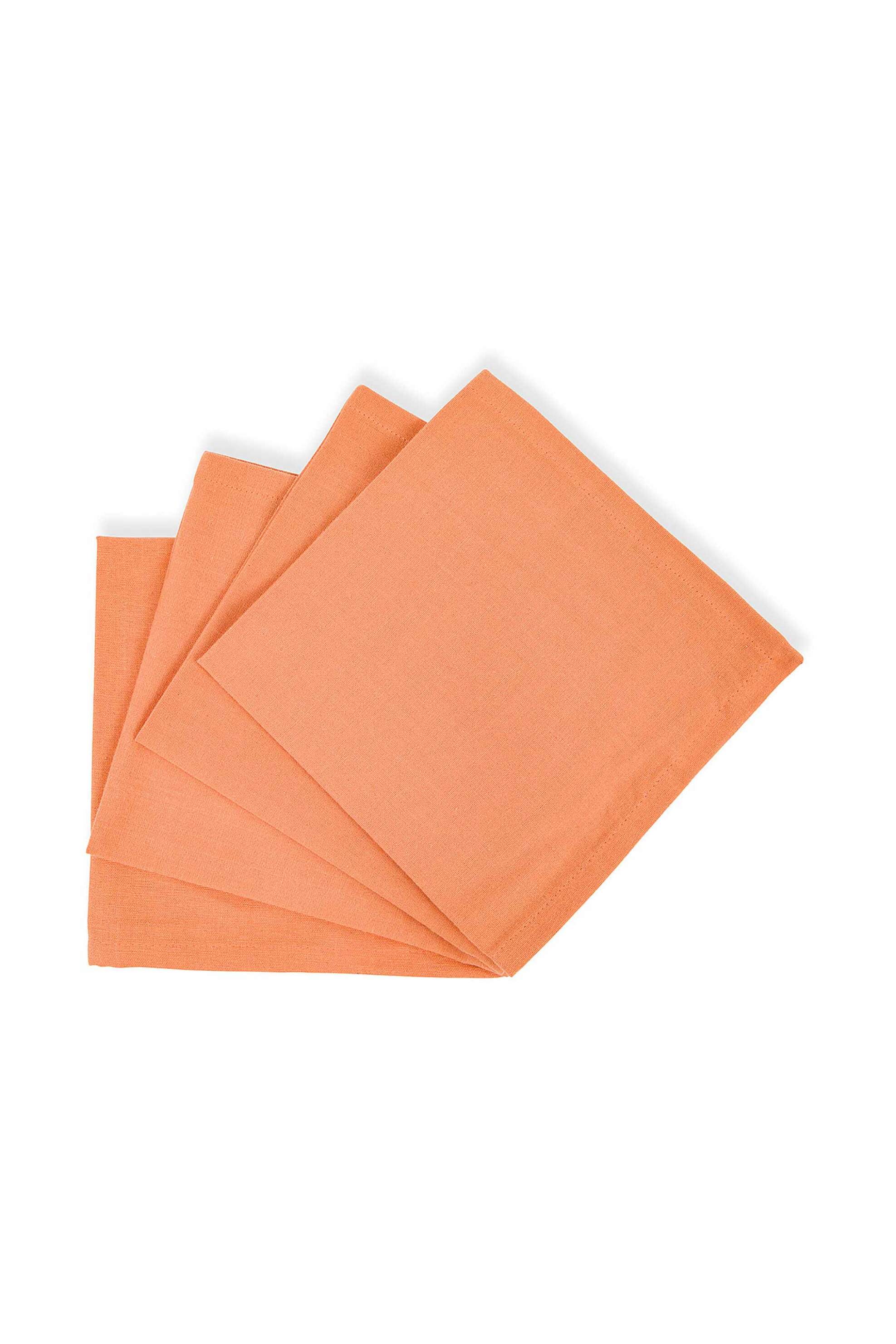 Home > ΚΟΥΖΙΝΑ > Πετσέτες Κουζίνας Coincasa σετ βαμβακερές πετσέτες φαγητού μονόχρωμες 42 x 42 cm (4 τεμάχια) - 007364317 Πορτοκαλί