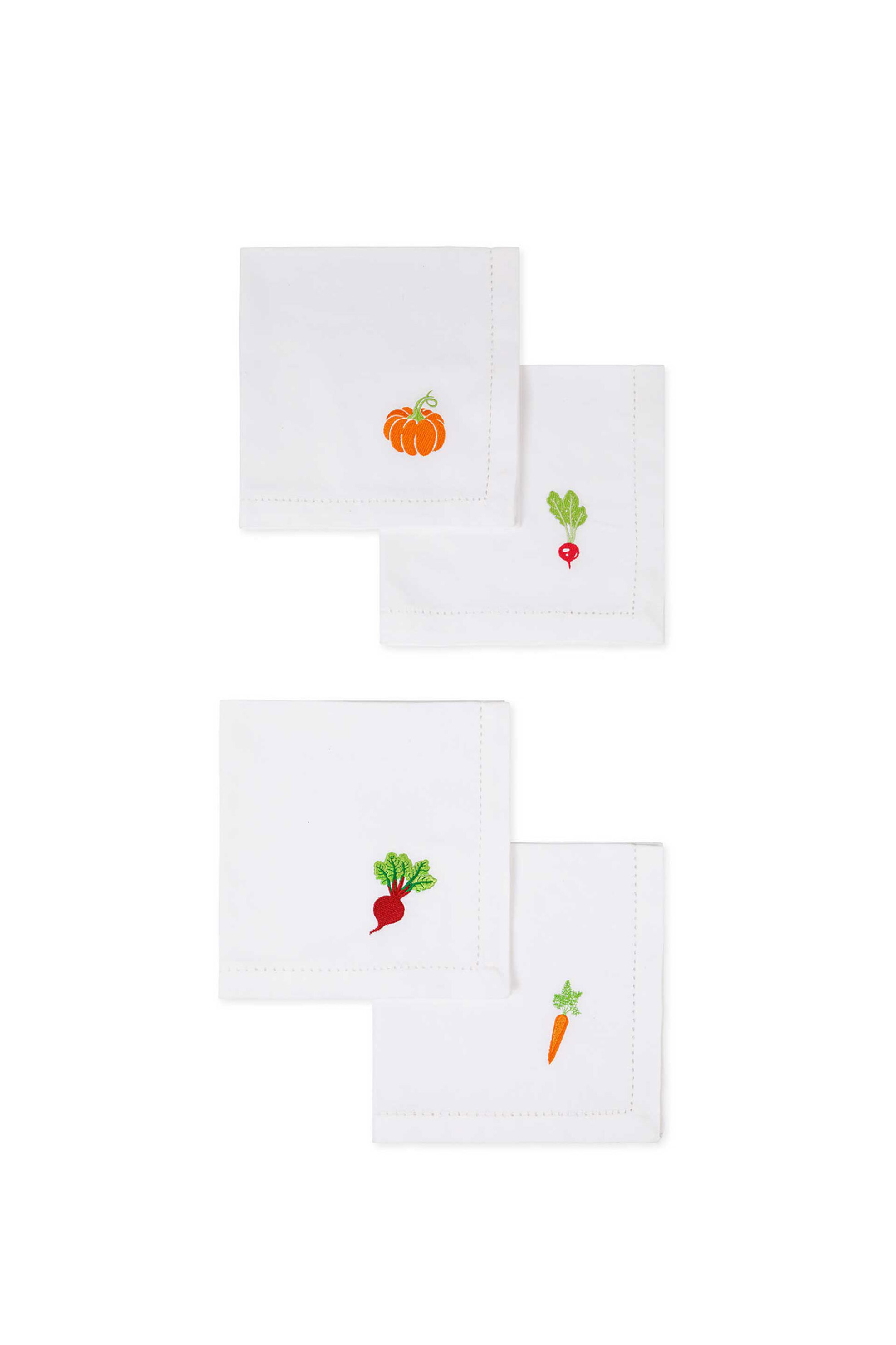 Home > ΚΟΥΖΙΝΑ > Είδη Σερβιρίσματος Coincasa σετ βαμβακερές πετσέτες φαγητού με κέντημα λαχανικά 42 x 42 cm (4 τεμάχια) - 007373208 Λευκό