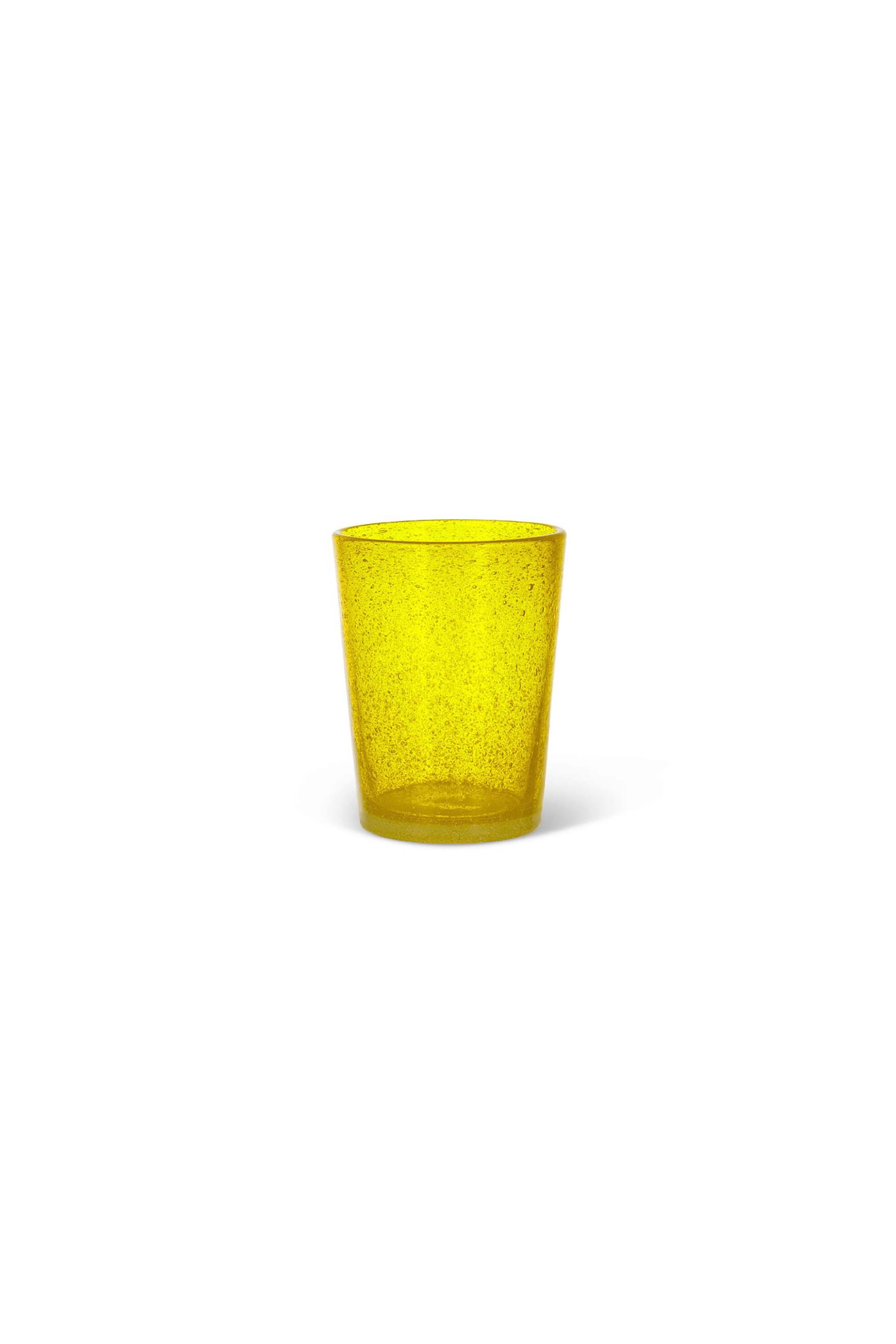 Home > ΚΟΥΖΙΝΑ > Υαλικά > Ποτήρια Coincasa ποτήρι γυάλινο με ανάγλυφο σχέδιο 10 x 8 cm - 007212457 Κίτρινο