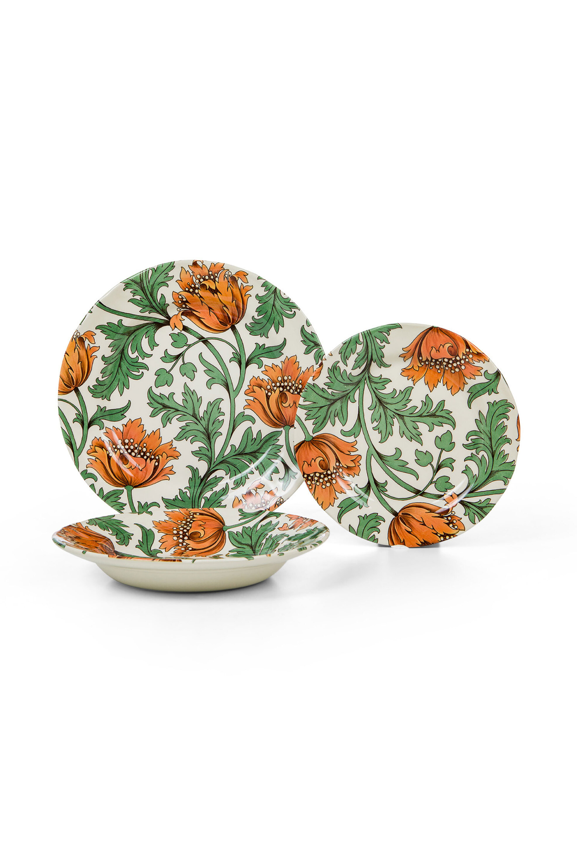Home > ΚΟΥΖΙΝΑ > Πιάτα & Σερβίτσια Coincasa σετ κεραμικά πιάτα με floral motif (18 τεμάχια) - 007377270 Πράσινο